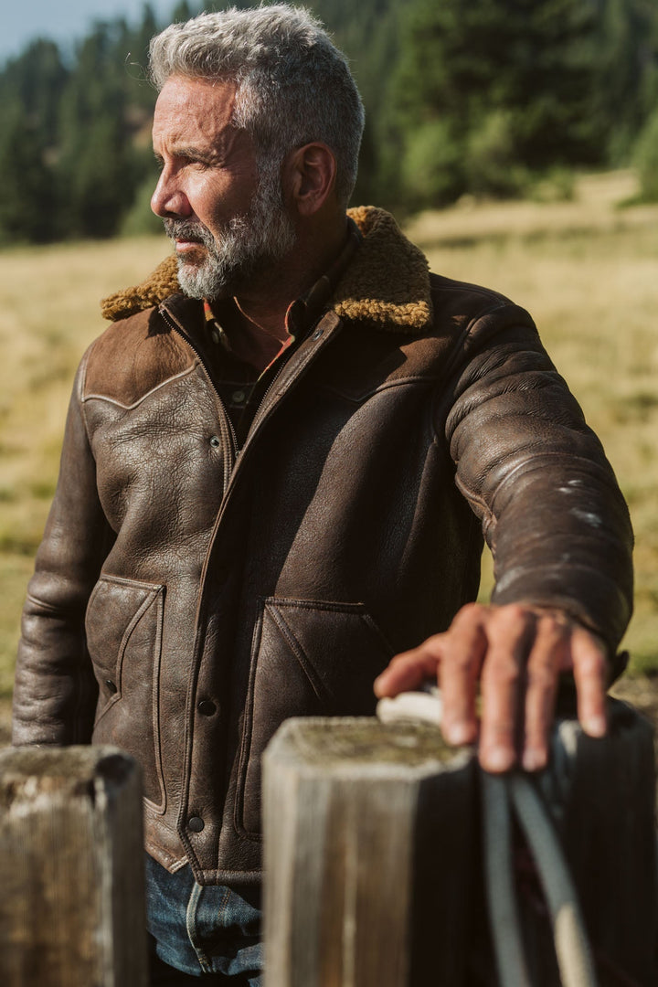 Jackson Shearling Leather Jacket - Rare Leather