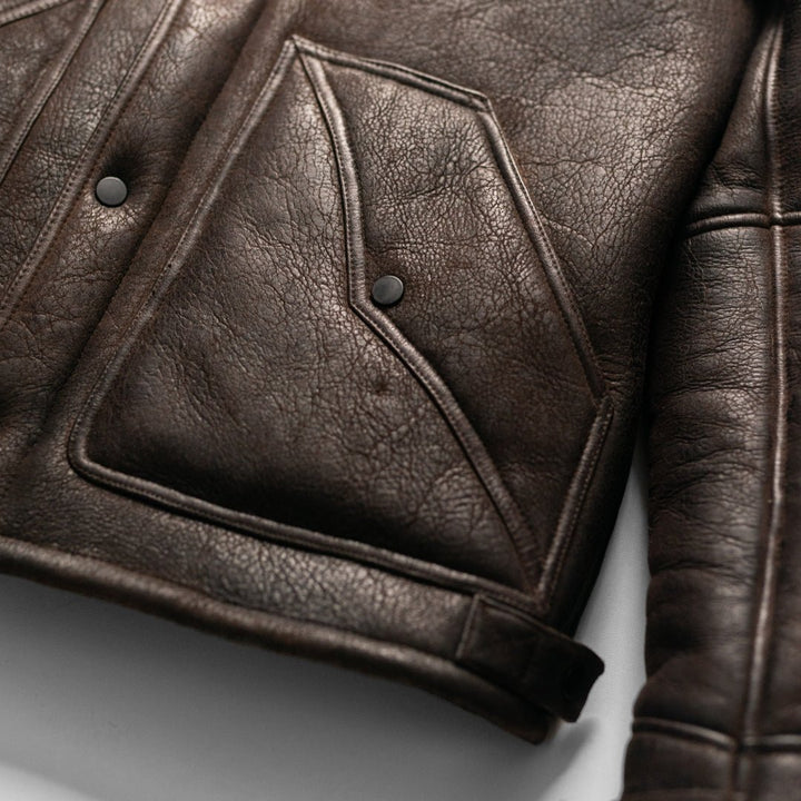 Jackson Shearling Leather Jacket - Rare Leather