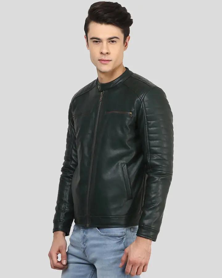 Jacob Black Biker Leather Jacket - Rare Leather