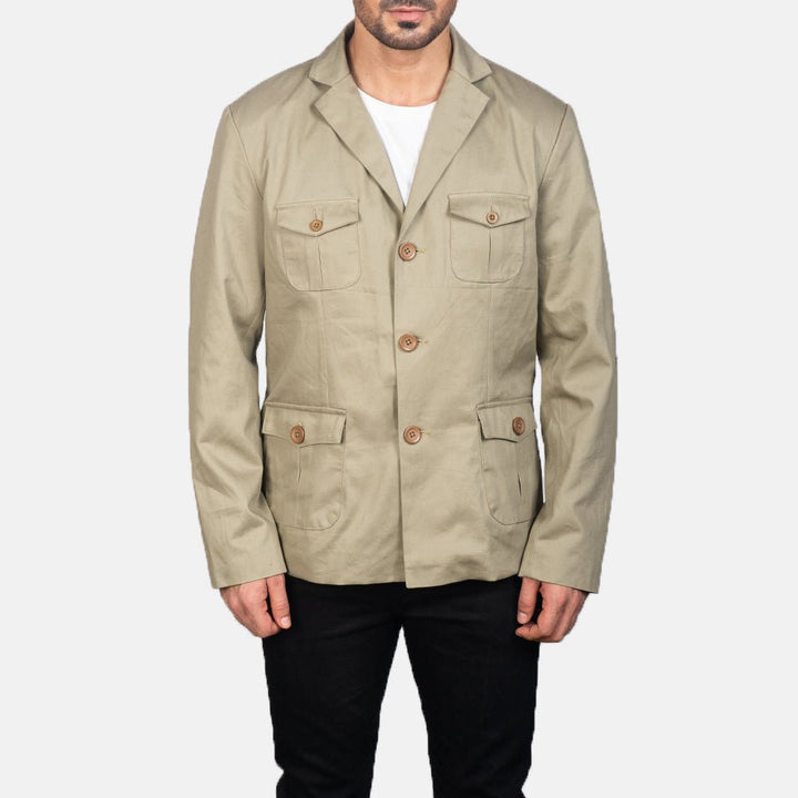 Kajetan Beige Safari Jacket - Rare Leather