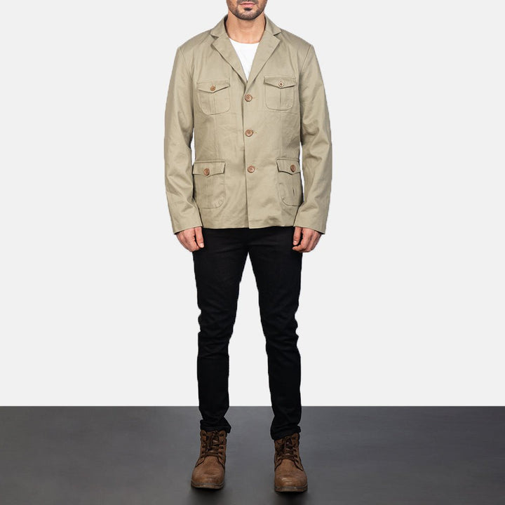 Kajetan Beige Safari Jacket - Rare Leather