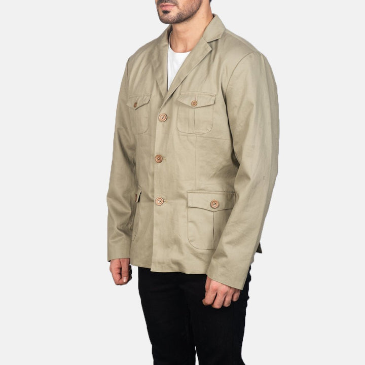 Kajetan Beige Safari Jacket - Rare Leather