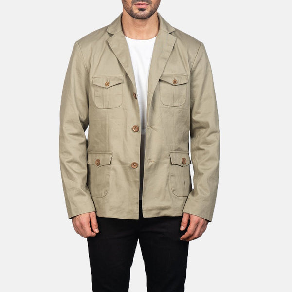 Kajetan Beige Safari Jacket - Rare Leather