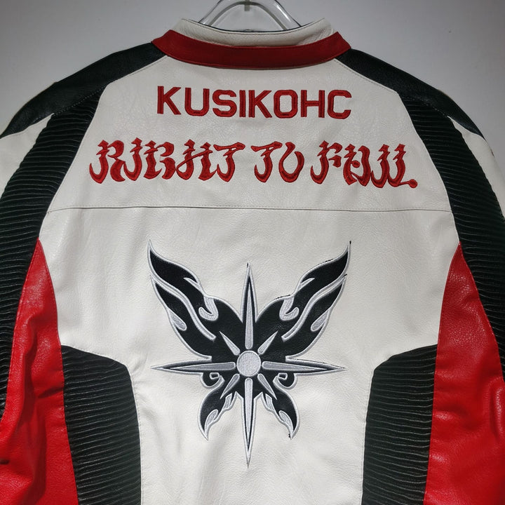 Kusikohc Leather Vintage Racing Jacket - Rare Leather Order Now !!