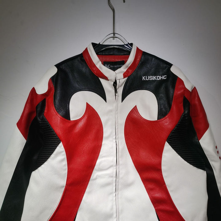 Kusikohc Leather Vintage Racing Jacket - Rare Leather Order Now !!
