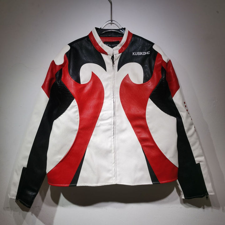 Kusikohc Leather Vintage Racing Jacket - Rare Leather Order Now !!