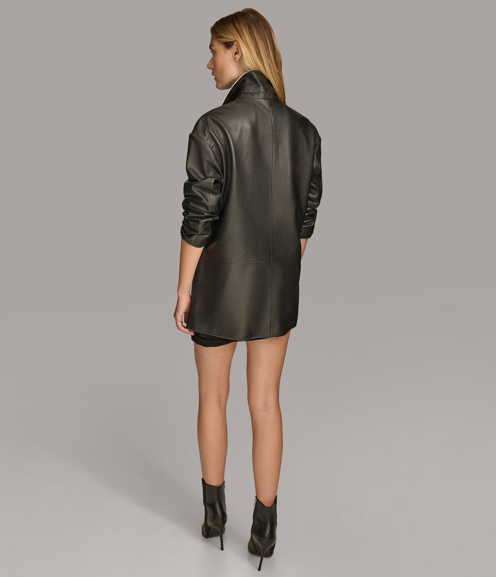 Lana Painted Edge Blazer - Rare Leather