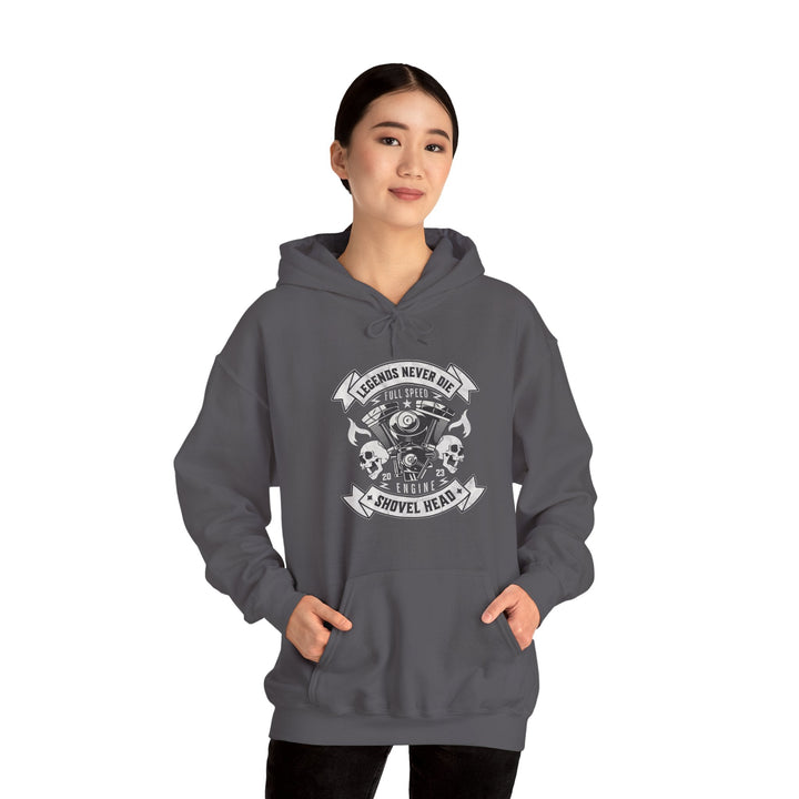 Legends Never Die Hoodie: Perfect for Motorcycle Enthusiasts, Bikers - Rare Leather Order Now !!