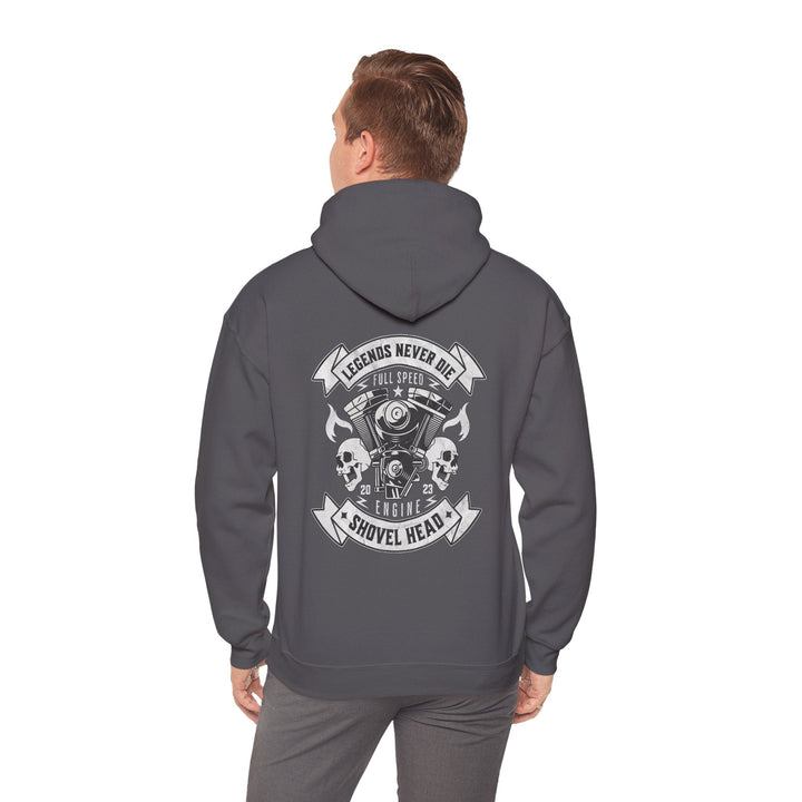 Legends Never Die Hoodie: Perfect for Motorcycle Enthusiasts, Bikers - Rare Leather Order Now !!