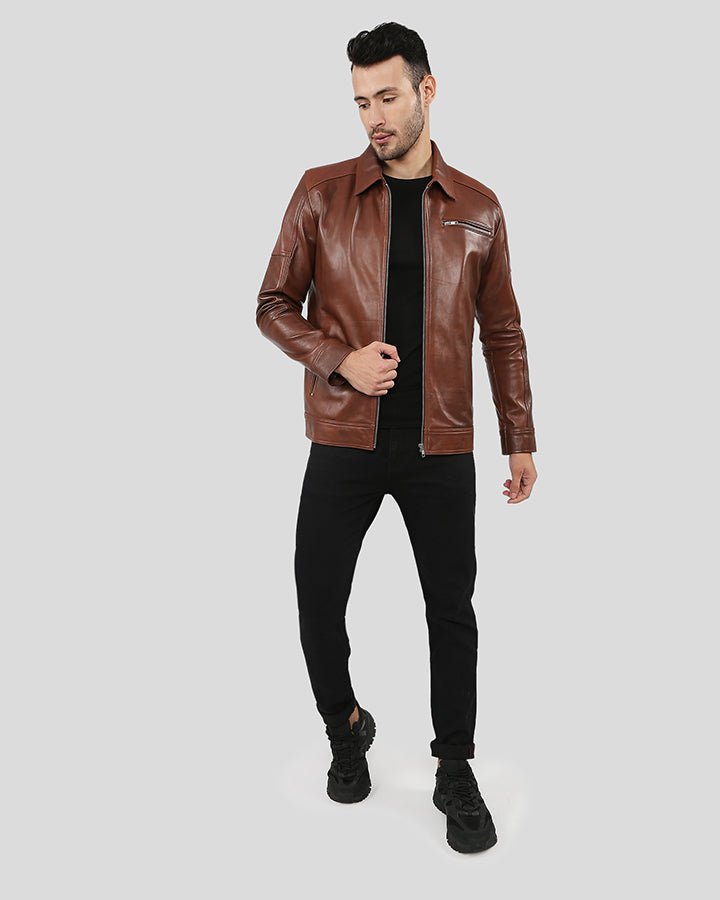 Leroy Brown Racer Leather Jacket - Rare Leather
