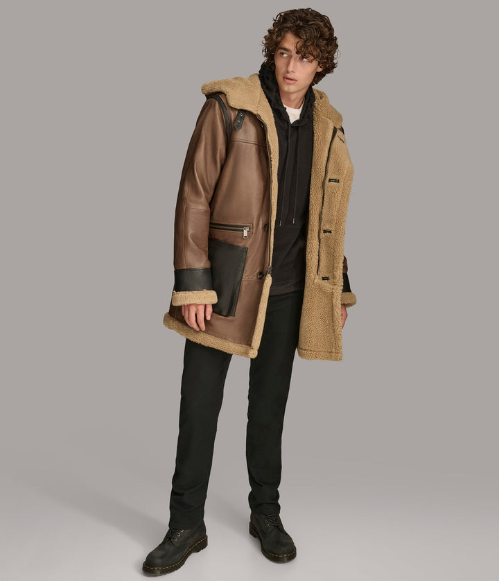 Logan Faux Shearling Coat - Rare Leather