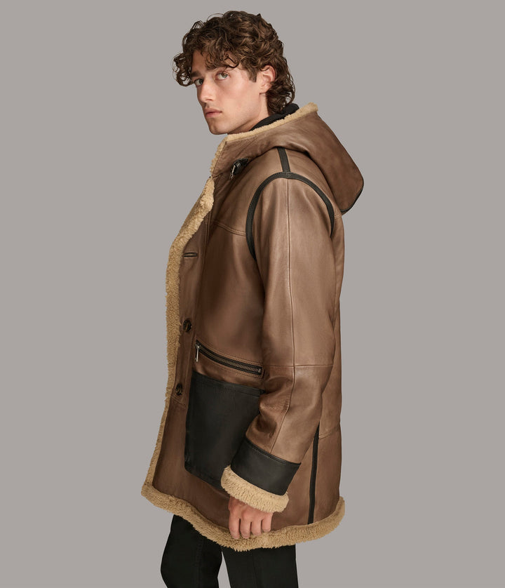 Logan Faux Shearling Coat - Rare Leather