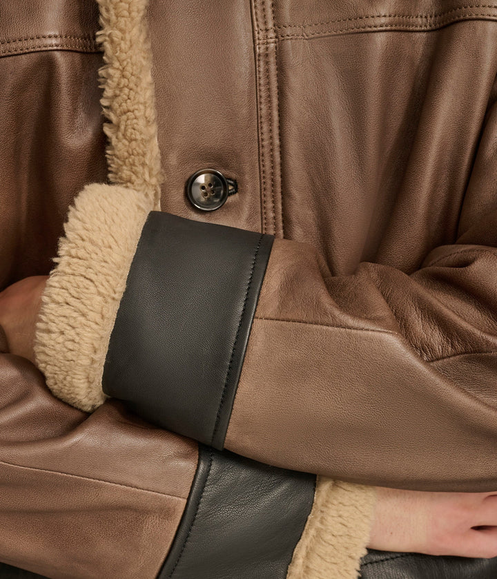 Logan Faux Shearling Coat - Rare Leather