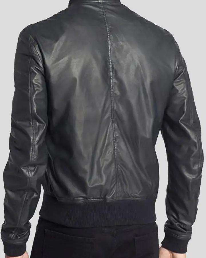 Lymo Black Bomber Leather Jacket - Rare Leather