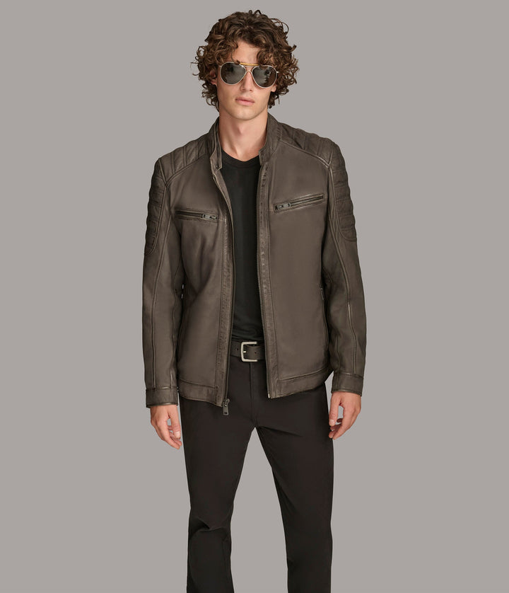Mark Hooded Scuba Jacket - Rare Leather