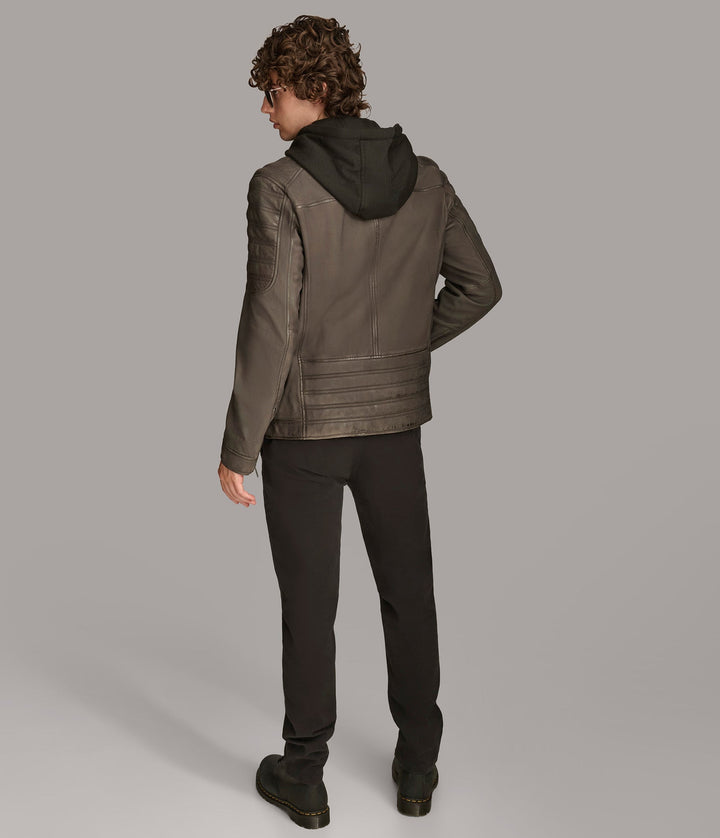 Mark Hooded Scuba Jacket - Rare Leather