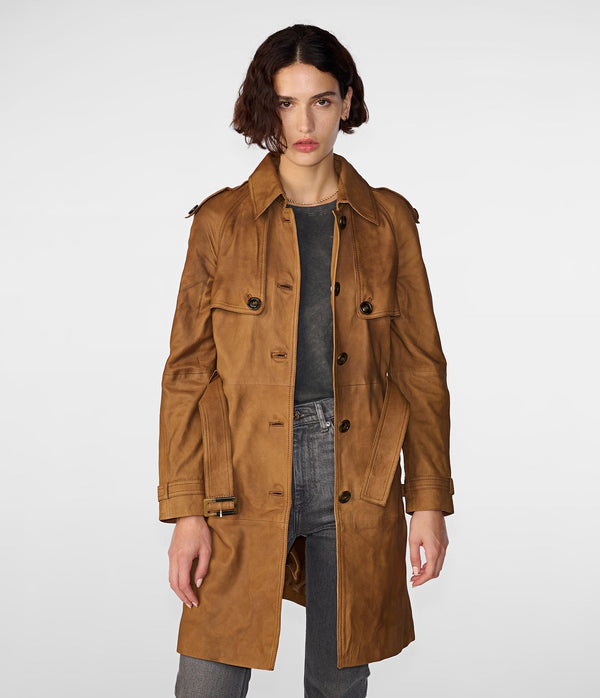 Mary Long Single Breasted Trench - Rare Leather
