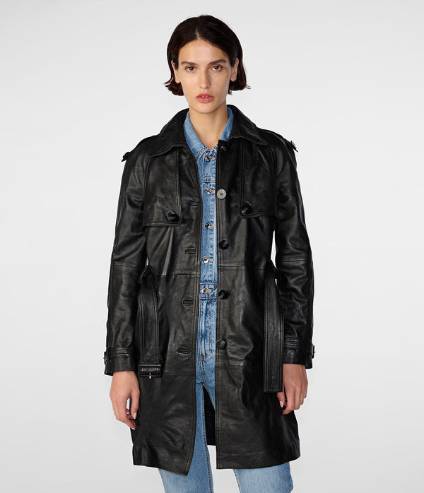 Mary Long Single Breasted Trench - Rare Leather