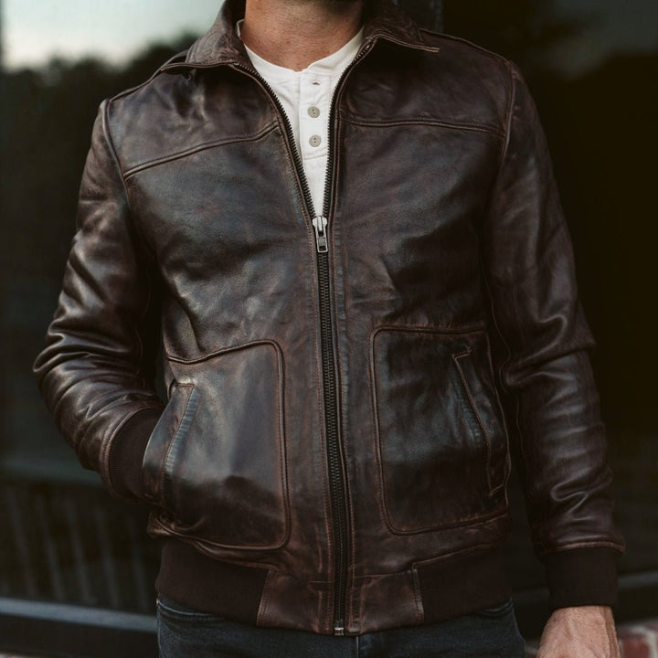 Maverick Leather Bomber Jacket - Rare Leather