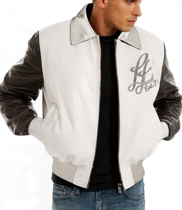 MB Notorious White Leather Jacket - Rare Leather Order Now !!