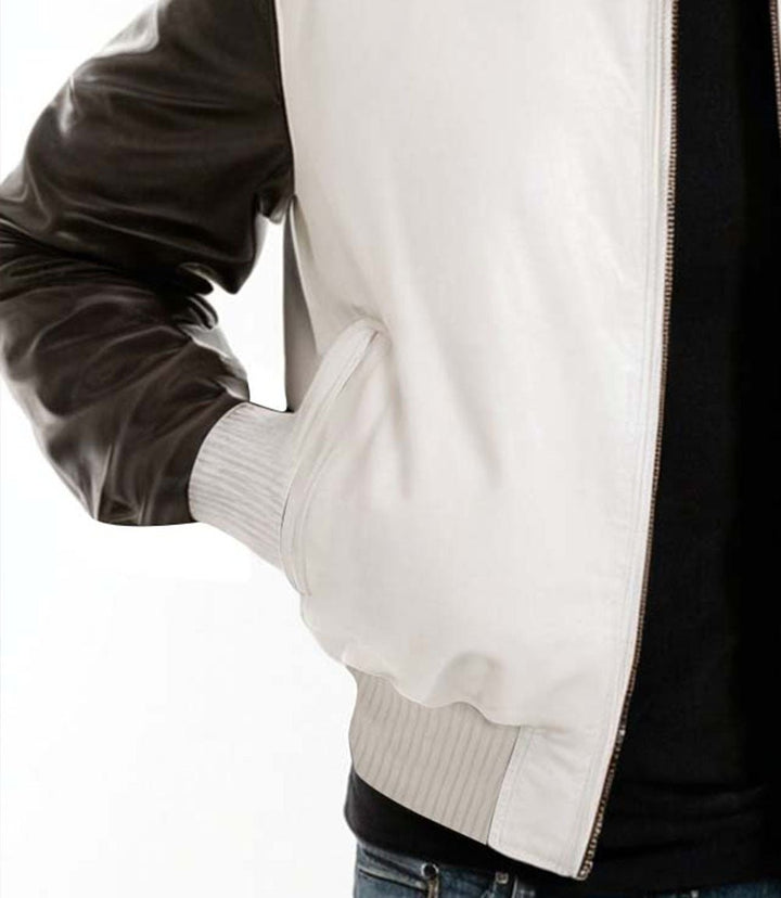 MB Notorious White Leather Jacket - Rare Leather Order Now !!