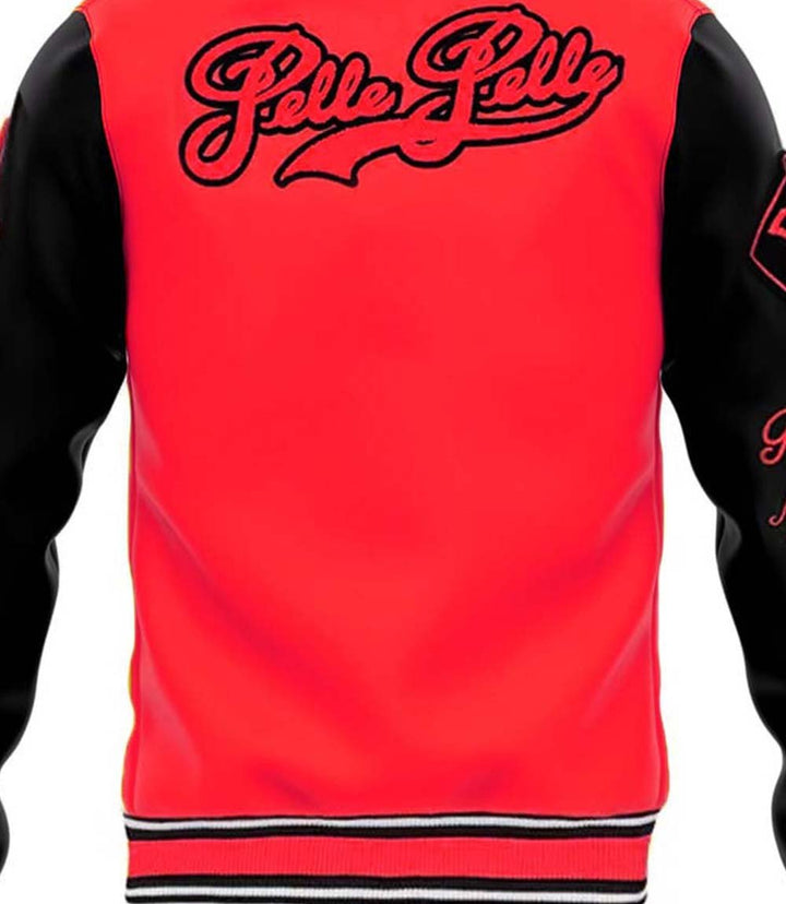 MB Red Black Varsity Jacket - Rare Leather Order Now !!