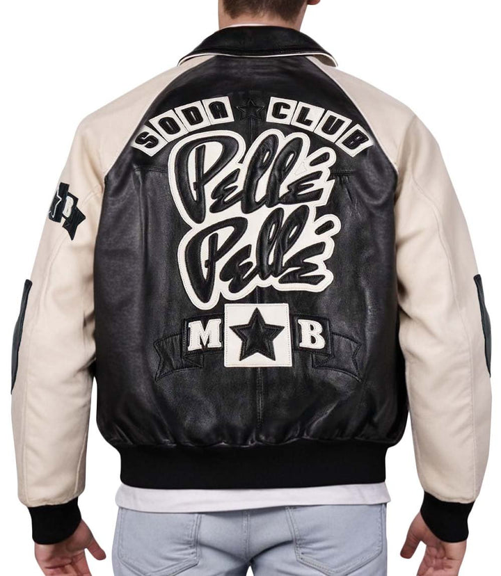 MB Soda Club Black Leather Jacket - Rare Leather Order Now !!