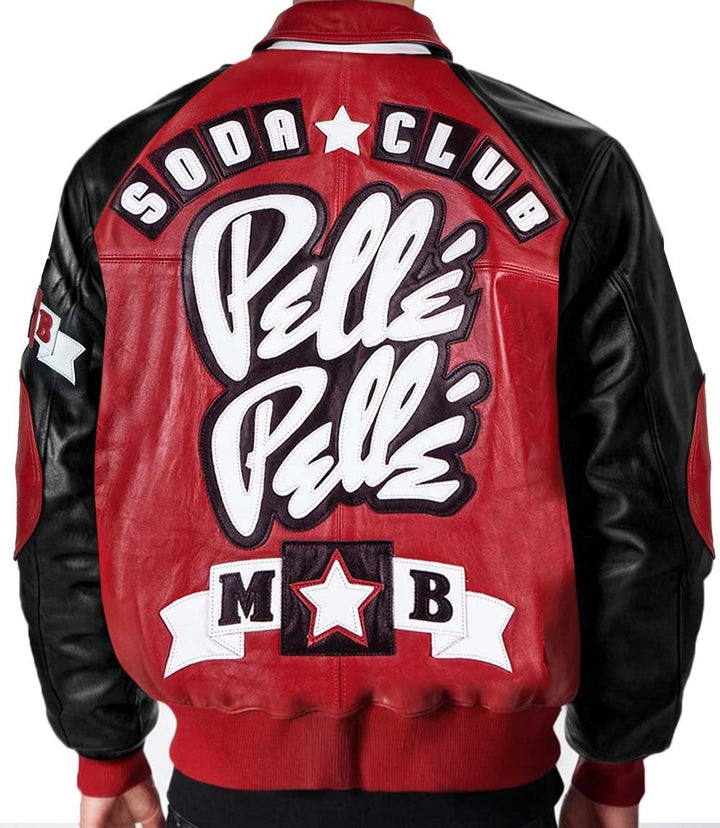 MB Soda Club Red Leather Jacket - Rare Leather Order Now !!