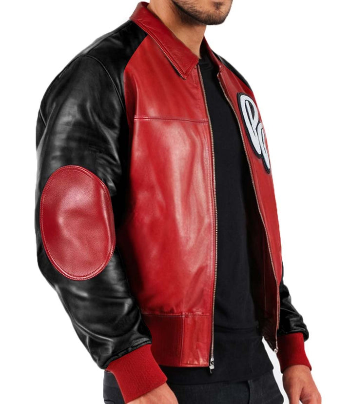 MB Soda Club Red Leather Jacket - Rare Leather Order Now !!