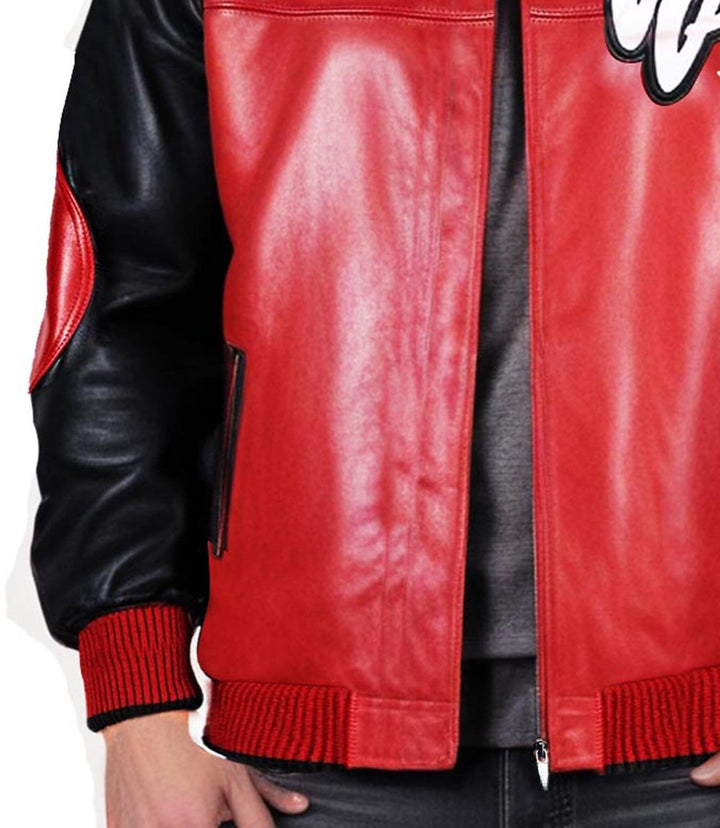 MB Soda Club Red Leather Jacket - Rare Leather Order Now !!