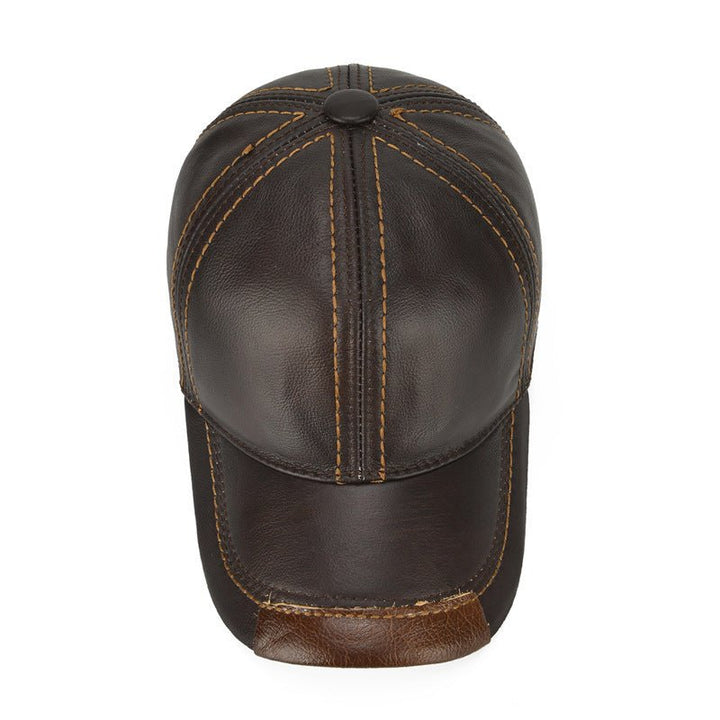Men Single Leather Thin Baseball Cap - Rare Leather Order Now !!