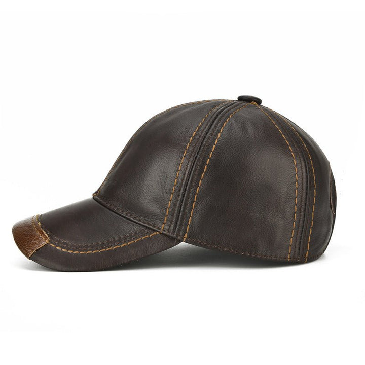 Men Single Leather Thin Baseball Cap - Rare Leather Order Now !!