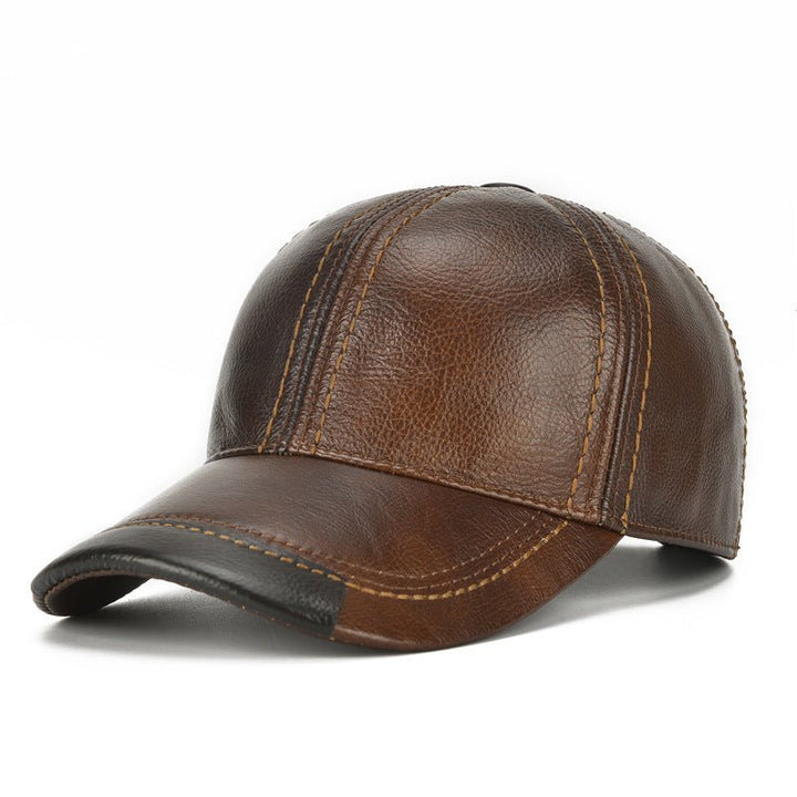 Men Single Leather Thin Baseball Cap - Rare Leather Order Now !!