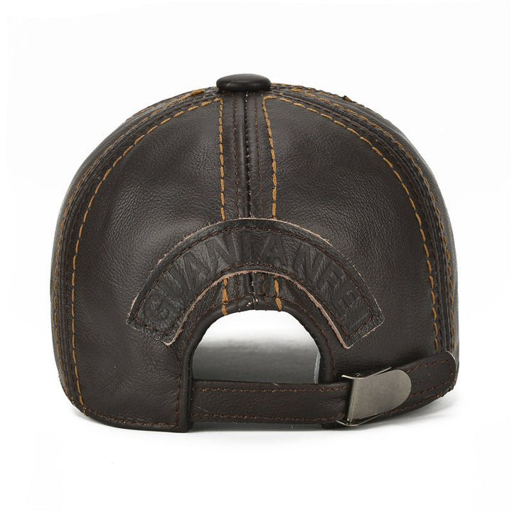 Men Single Leather Thin Baseball Cap - Rare Leather Order Now !!