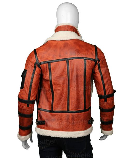 Mens B6 RAF Aviator Sheepskin Waxed Jacket - Rare Leather