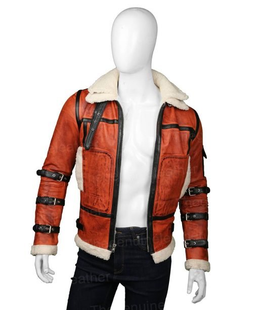 Mens B6 RAF Aviator Sheepskin Waxed Jacket - Rare Leather