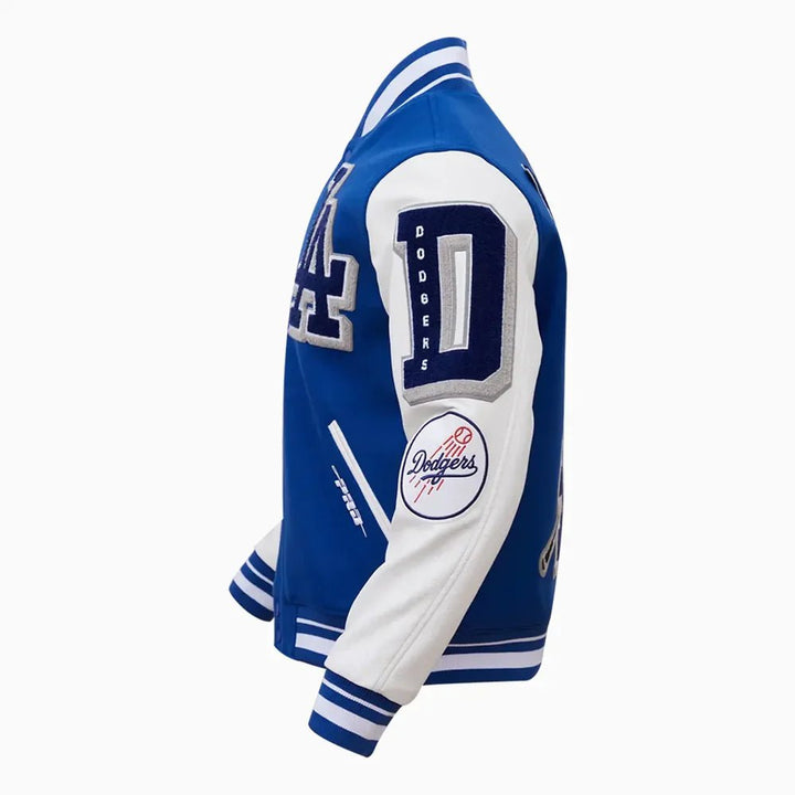 Men's Los Angeles Dodgers MLB Mashup Varsity Jacket - Rare Leather