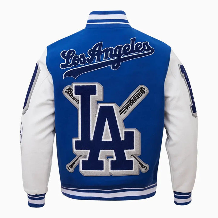 Men's Los Angeles Dodgers MLB Mashup Varsity Jacket - Rare Leather