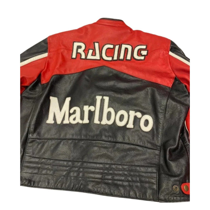 Men’s Red Marlboro Racing Jacket - Rare Leather