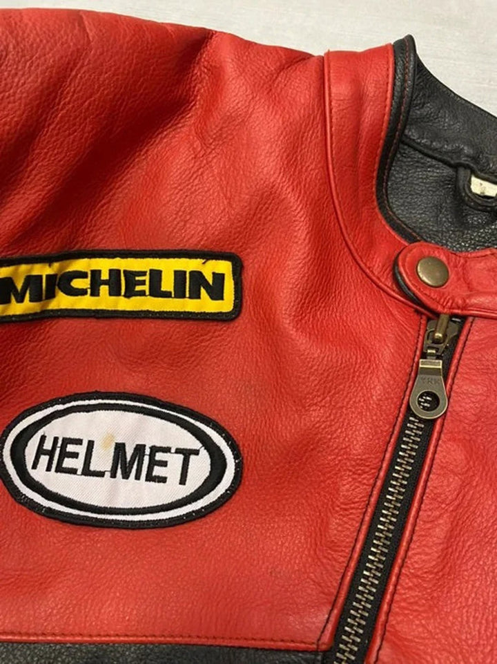 Men’s Red Marlboro Racing Jacket - Rare Leather