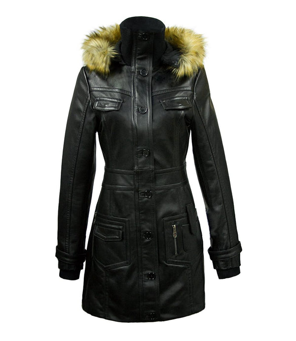 MISS TOP GUNR LONG LEATHER JACKET - Rare Leather