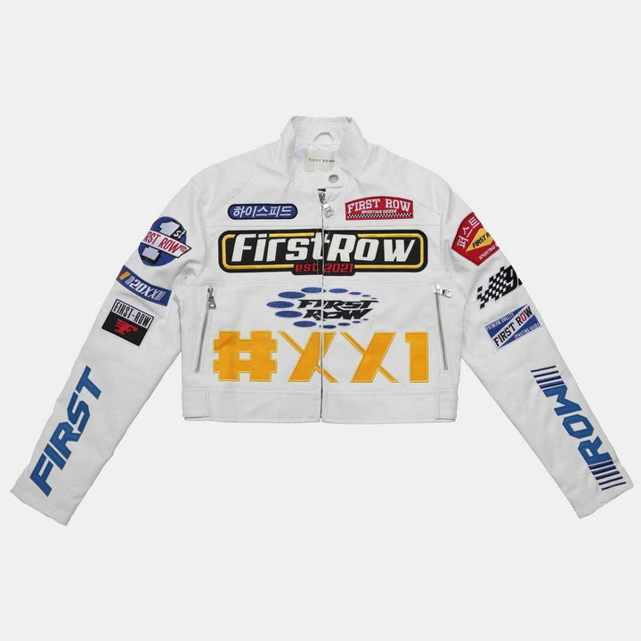 MOTOR RACING LEATHER JACKET - Rare Leather Order Now !!