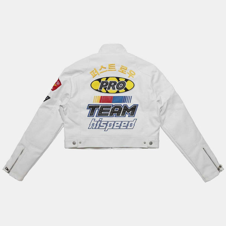 MOTOR RACING LEATHER JACKET - Rare Leather Order Now !!