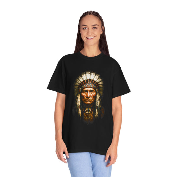 Native American Inspired Unisex T-Shirt, Bohemian Style Tee - Rare Leather Order Now !!