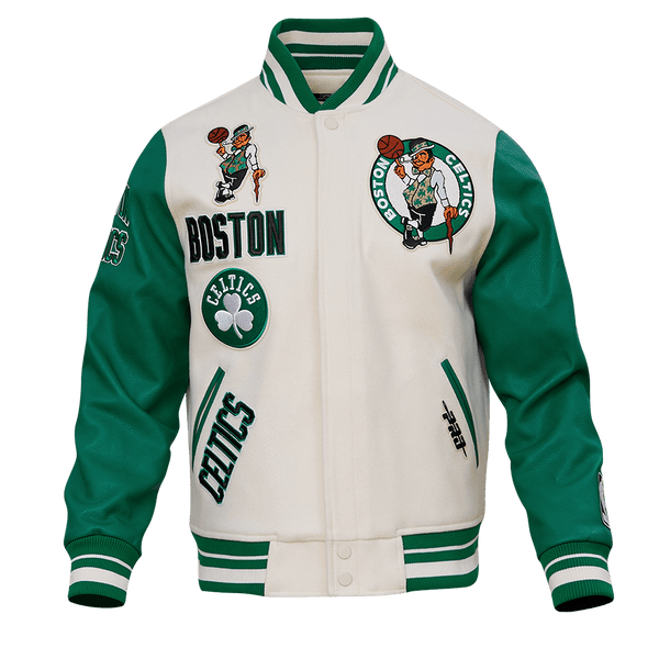 NBA BOSTON CELTICS RETRO CLASSIC WOOL VARSITY JACKET - Rare Leather