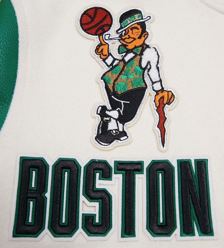 NBA BOSTON CELTICS RETRO CLASSIC WOOL VARSITY JACKET - Rare Leather