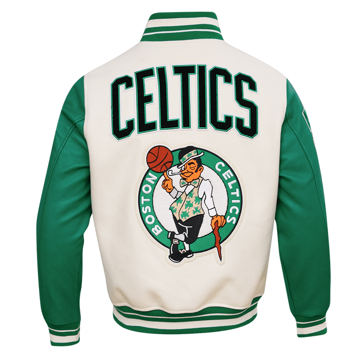 NBA BOSTON CELTICS RETRO CLASSIC WOOL VARSITY JACKET - Rare Leather