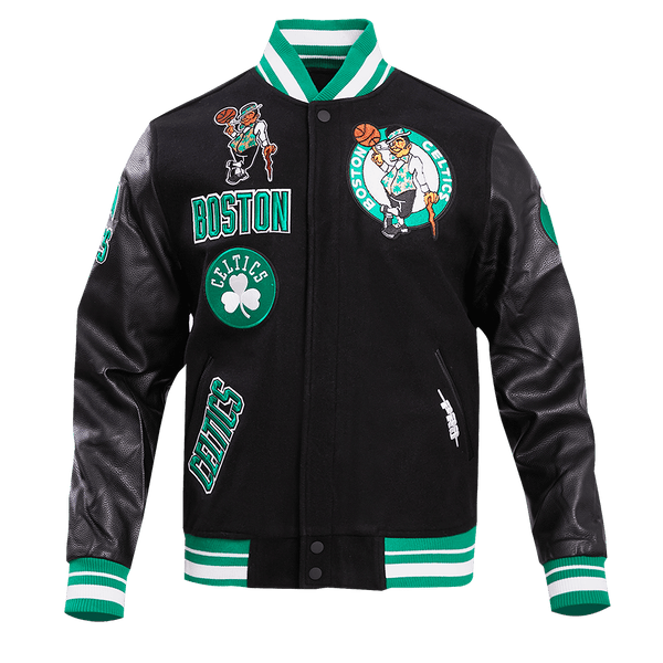 NBA BOSTON CELTICS RETRO CLASSIC WOOL VARSITY JACKET - Rare Leather