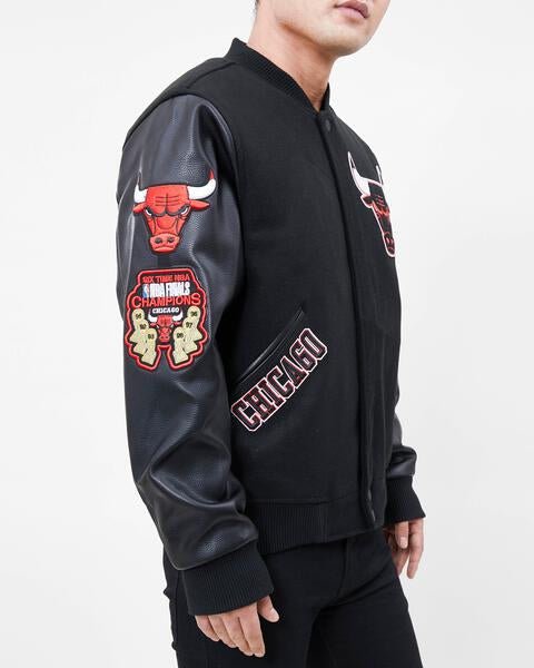 NBA CHICAGO BULLS CLASSIC WOOL VARSITY JACKET - Rare Leather