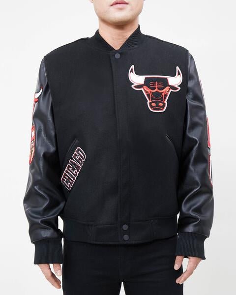 NBA CHICAGO BULLS CLASSIC WOOL VARSITY JACKET - Rare Leather